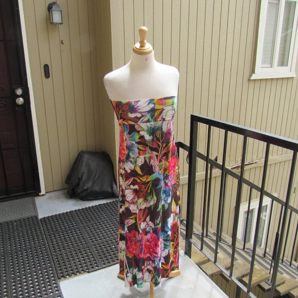 #502 NEW SUMMER DRESS OR LONG SKIRT (SIZE LARGE) - Picture 3 of 4